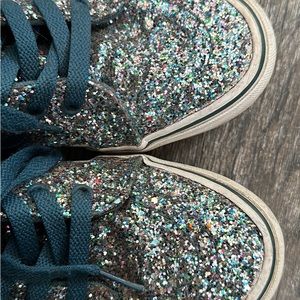 Vans Teal Glitter Sk8 Hi